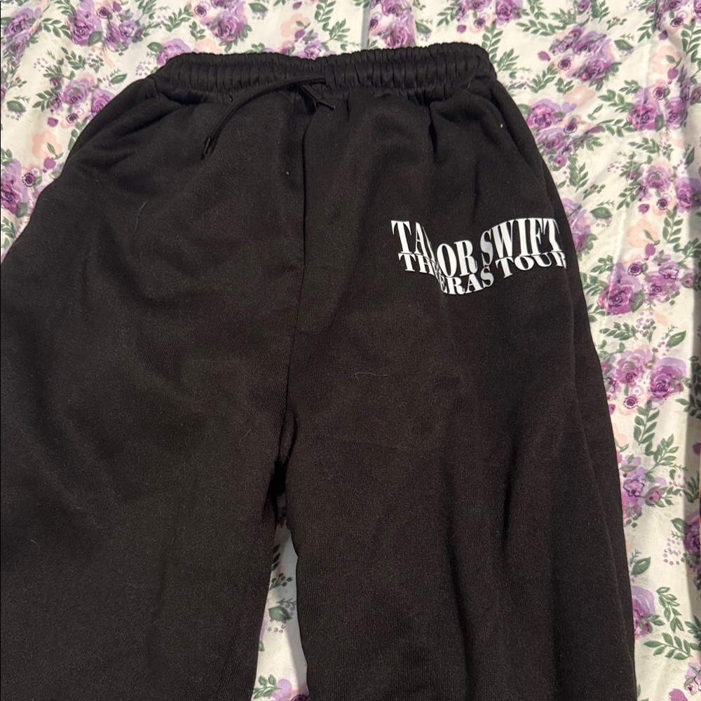 Taylor Swift Eras Tour Black Sweatpants